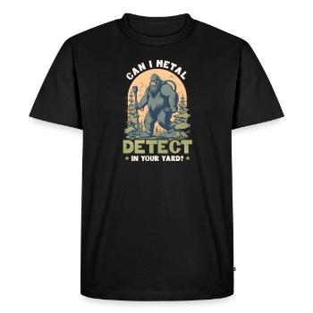 Détection de métaux puis-je détecter dans la cour - T-shirt Premium bio Homme - noir - Devant - Nico (187cm)