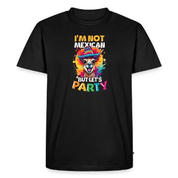 L’amoureux du Mexique n’est pas mexicain mais faisons la fête - T-shirt Premium bio Homme - noir - Devant - Nico (187cm)