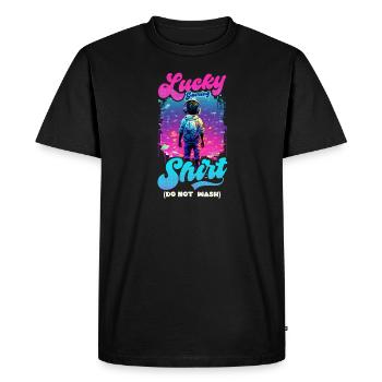 Je suis un joueur vidéo Lucky Gaming Outfit - T-shirt Premium bio Homme - noir - Devant - Nico (187cm)