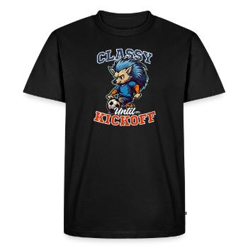Soccer Coach Classy Until Kickoff - Men's Premium Organic T-Shirt - black - Front - Nico (187cm)