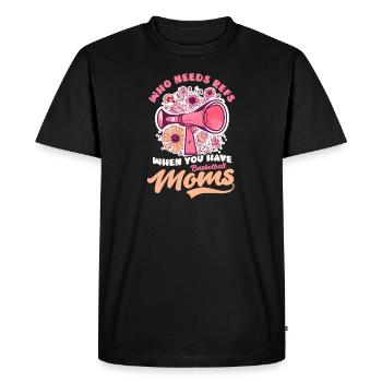 Maman de basket-ball qui a besoin de refs quand ont des mamans - T-shirt Premium bio Homme - noir - Devant - Nico (187cm)