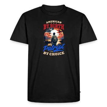 Observateur d'oiseaux américain - T-shirt Premium bio Homme - noir - Devant - Nico (187cm)