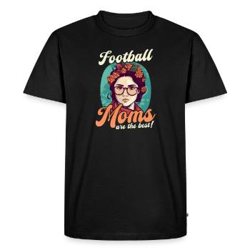 Maman de football Les mamans de football sont les meilleures - T-shirt Premium bio Homme - noir - Devant - Nico (187cm)
