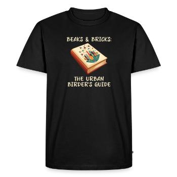 Urban Birdwatching The Urban Birder's Guide - Men's Premium Organic T-Shirt - black - Front - Nico (187cm)