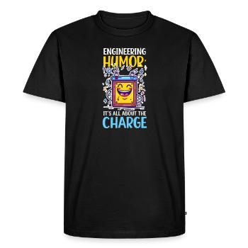 Génie électrique Tout est une question de charge - T-shirt Premium bio Homme - noir - Devant - Nico (187cm)