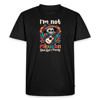 Le Cinco De Mayo n’est pas une fête mexicaine - T-shirt Premium bio Homme - noir - Devant - Nico (187cm)