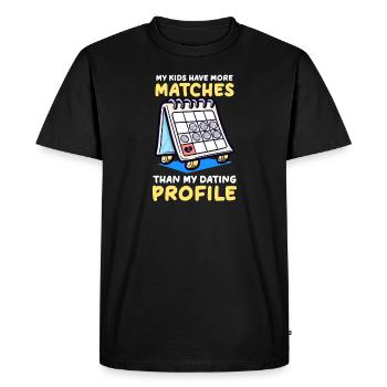 Volley-ball Maman Enfants Plus De Matchs Que Sortir Ensemble Profi - T-shirt Premium bio Homme - noir - Devant - Nico (187cm)