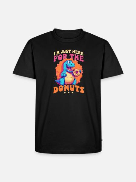 Donut Here For Donuts - Men's Premium Organic T-Shirt - black