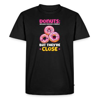 Personne n’est parfait, mais ils sont proches - T-shirt Premium bio Homme - noir - Devant - Nico (187cm)