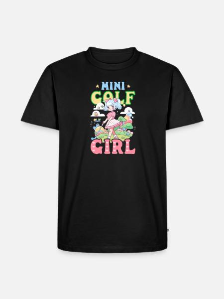 Fille de golf - T-shirt Premium bio Homme - noir