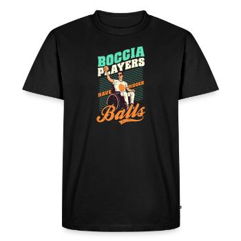 Boccia Player Boccia Players Have Bigger Balls - Men's Premium Organic T-Shirt - black - Front - Nico (187cm)