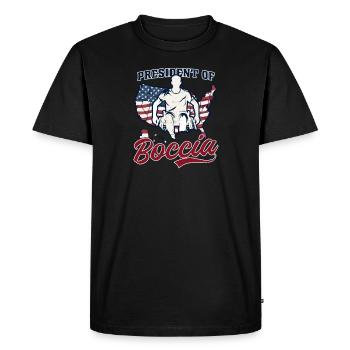 Joueur de boccia Président de Boccia - T-shirt Premium bio Homme - noir - Devant - Nico (187cm)