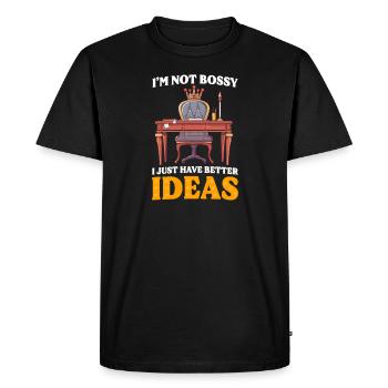Superviseur Je ne suis pas autoritaire, j’ai juste de meilleures idées - T-shirt Premium bio Homme - noir - Devant - Nico (187cm)
