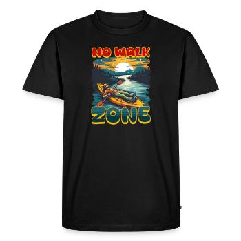 Kayak sans zone de sillage - T-shirt Premium bio Homme - noir - Devant - Nico (187cm)