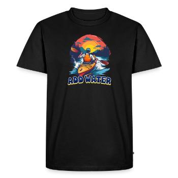 Kayak Ajouter de l’eau - T-shirt Premium bio Homme - noir - Devant - Nico (187cm)