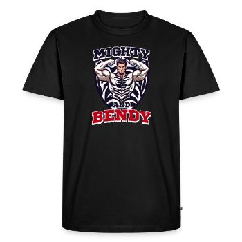 Ehlers Danlos Mighty & Bendy - Men's Premium Organic T-Shirt - black - Front - Nico (187cm)