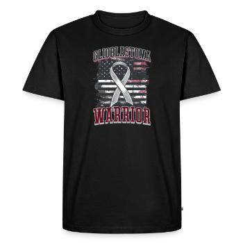 Glioblastoma Awareness Glioblastoma Awareness - Men's Premium Organic T-Shirt - black - Front - Nico (187cm)