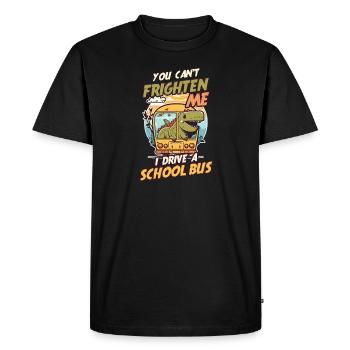 Bus Driver Can't Frighten Me Driver - Men's Premium Organic T-Shirt - black - Front - Nico (187cm)