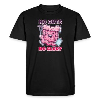 GI Nurse No Guts No Glory - Men's Premium Organic T-Shirt - black - Front - Nico (187cm)