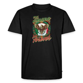 Tijuana Tijuana Forever - Men's Premium Organic T-Shirt - black - Front - Nico (187cm)