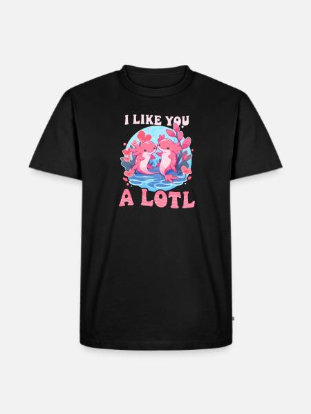 Axolotl comme vous beaucoup - T-shirt Premium bio Homme - noir