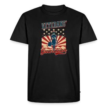Infirmière VA Gardienne des anciens combattants - T-shirt Premium bio Homme - noir - Devant - Nico (187cm)