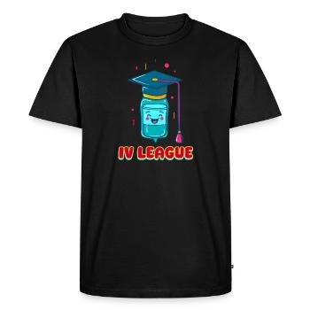 Ligue des infirmières de l’urgence IV - T-shirt Premium bio Homme - noir - Devant - Nico (187cm)