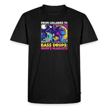 EDM Rave Mom : des berceuses aux basses - T-shirt Premium bio Homme - noir - Devant - Nico (187cm)