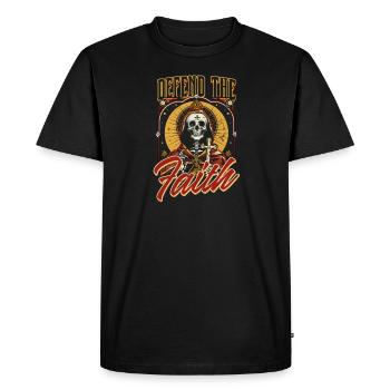 Les orthodoxes défendent la foi - T-shirt Premium bio Homme - noir - Devant - Nico (187cm)