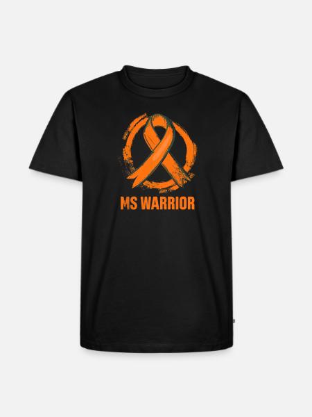 MS Awareness Ms Warrior - Men's Premium Organic T-Shirt - black