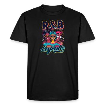 Légendes du R&B R&B des années 90 - T-shirt Premium bio Homme - noir - Devant - Nico (187cm)