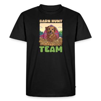 Barn Hunt Barn Hunt Team - Men's Premium Organic T-Shirt - black - Front - Nico (187cm)