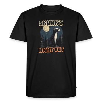 Skunk Skunks Abend - Männer Premium Bio T-Shirt - Schwarz - Vorne - Nico (187cm)