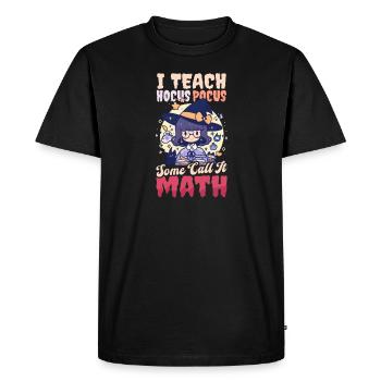 Halloween Math Teacher I Teach Some Call Math - Men's Premium Organic T-Shirt - black - Front - Nico (187cm)
