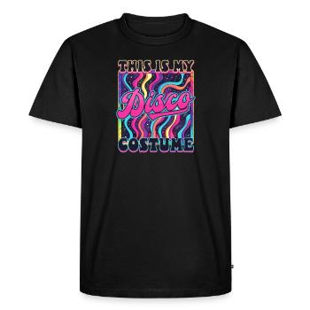This Is My 70s Costume - Men's Premium Organic T-Shirt - black - Front - Nico (187cm)