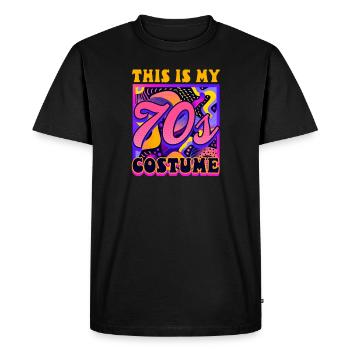 This Is My 70s Costume - Men's Premium Organic T-Shirt - black - Front - Nico (187cm)