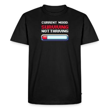 Conscience de la dépression Survivre, pas prospérer - T-shirt Premium bio Homme - noir - Devant - Nico (187cm)