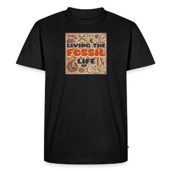 Beach Fossils Living The Fossil Life - Men's Premium Organic T-Shirt - black - Front - Nico (187cm)