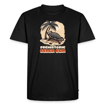 Beach Fossils Prehistoric Beach Bum - Men's Premium Organic T-Shirt - black - Front - Nico (187cm)