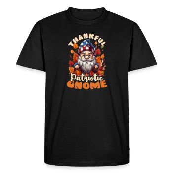 Gnome de Thanksgiving Gnome patriotique reconnaissant - T-shirt Premium bio Homme - noir - Devant - Nico (187cm)