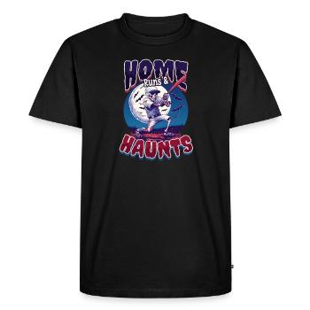Halloween, Baseball, coups de circuit et hantises - T-shirt Premium bio Homme - noir - Devant - Nico (187cm)