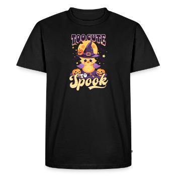 Poulet d’Halloween Trop Mignon Pour Effrayer - T-shirt Premium bio Homme - noir - Devant - Nico (187cm)