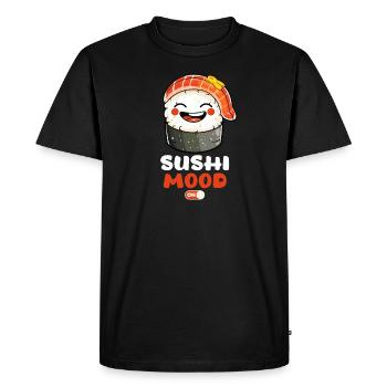 Sushi Roll Sushi Mood On - T-shirt Premium bio Homme - noir - Devant - Nico (187cm)