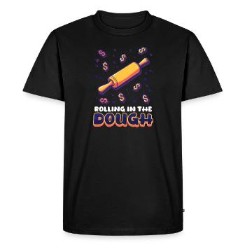 Cuire en roulant dans la pâte - T-shirt Premium bio Homme - noir - Devant - Nico (187cm)