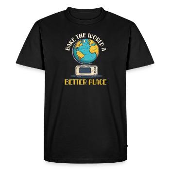 Cuire Cuire Le Monde Un Endroit Meilleur - T-shirt Premium bio Homme - noir - Devant - Nico (187cm)
