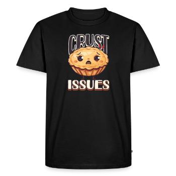Problèmes de croûte de cuisson - T-shirt Premium bio Homme - noir - Devant - Nico (187cm)