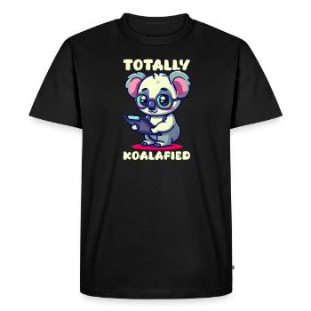 Koala totalement koalatifié - T-shirt Premium bio Homme - noir - Devant - Nico (187cm)