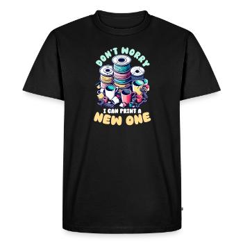 Accessoires d’imprimante 3D Je peux en imprimer un nouveau - T-shirt Premium bio Homme - noir - Devant - Nico (187cm)