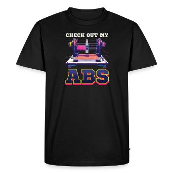 Accessoires pour imprimante 3D Découvrez mon ABS - T-shirt Premium bio Homme - noir - Devant - Nico (187cm)