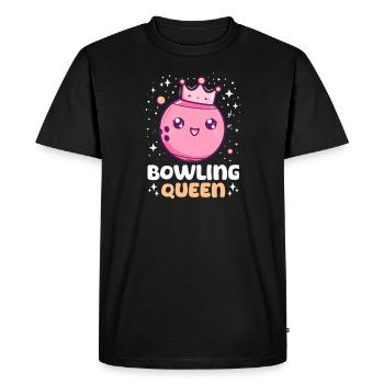 Bowling Bowling Queen - T-shirt Premium bio Homme - noir - Devant - Nico (187cm)